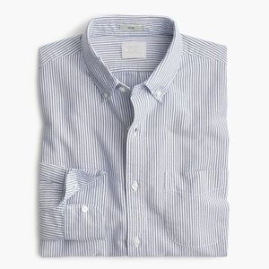 Marks & Spencer Blue Stripe Oxford Classic  Shirt Smart Casual Large